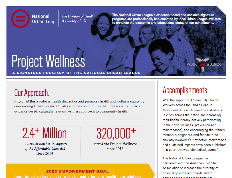 Project Wellness Fact Sheet