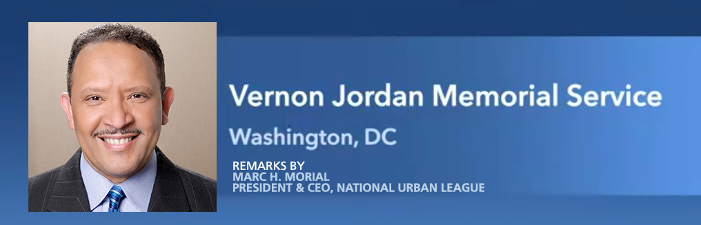 Marc H. Morial Remarks at Vernon Jordan Memorial