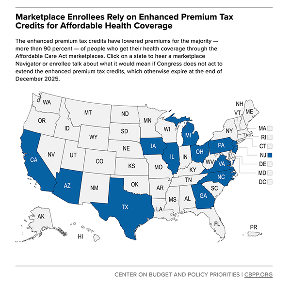  ​  Marketplace Enrollees Rely on Enhanced Premium Tax Credits for Affordable Health Coverage [Click and drag to move] ​